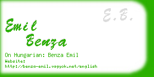 emil benza business card